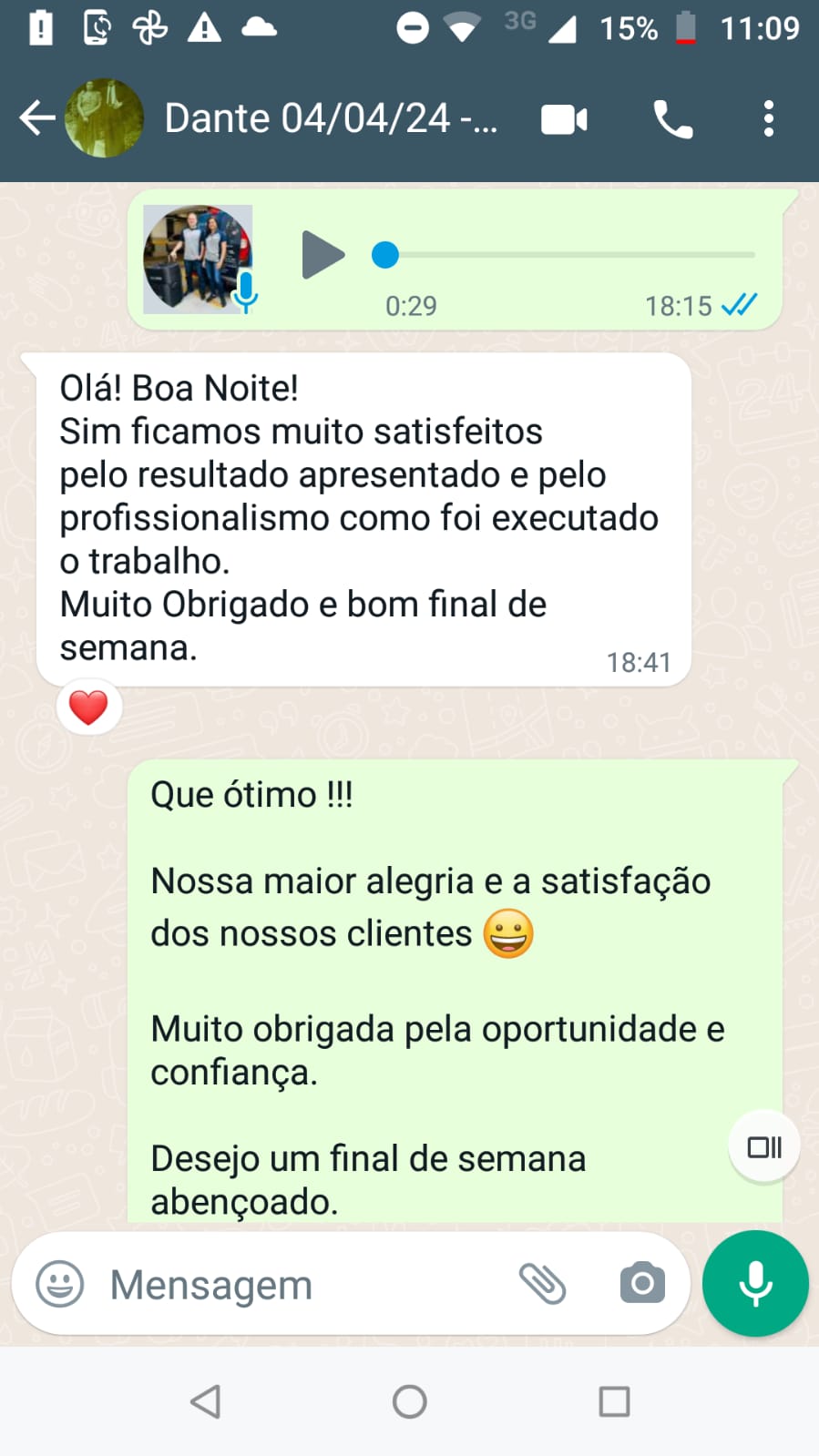 Print WhatsApp de cliente 1